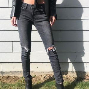 Levi's Jeans - Grey, Skinny, Distressed